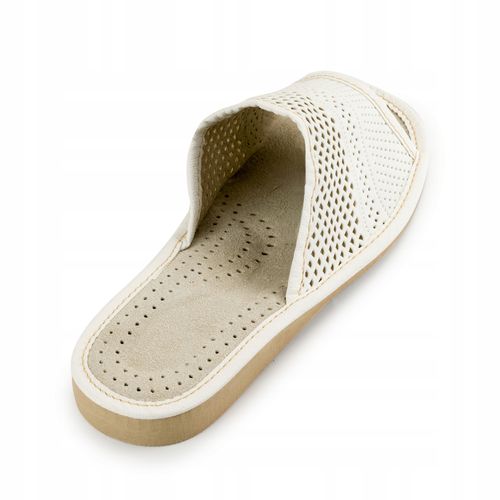 DAMSKIE KAPCIE Skórzane Pantofle Skóra Ciapy na Arena.pl