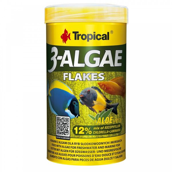 TROPICAL 3-ALGAE FLAKES 100ML/20G zdjęcie 1