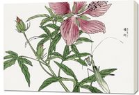 Obraz 100x70cm Kwiat Ilustracja Morimoto Toko Japoński Vintage do Salonu