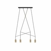 LAMPA wisząca IMBRIA 7957 Nowodvorski metalowa OPRAWA listwa zwis przewody tuby czarne mosiądz