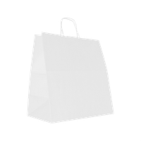 Torba papierowa A3 34 x 20 x 36 cm, 100 szt. biała AWIH