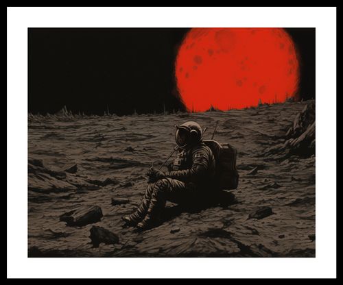 Plakat 50x40cm Samotność w Kosmosie na Arena.pl