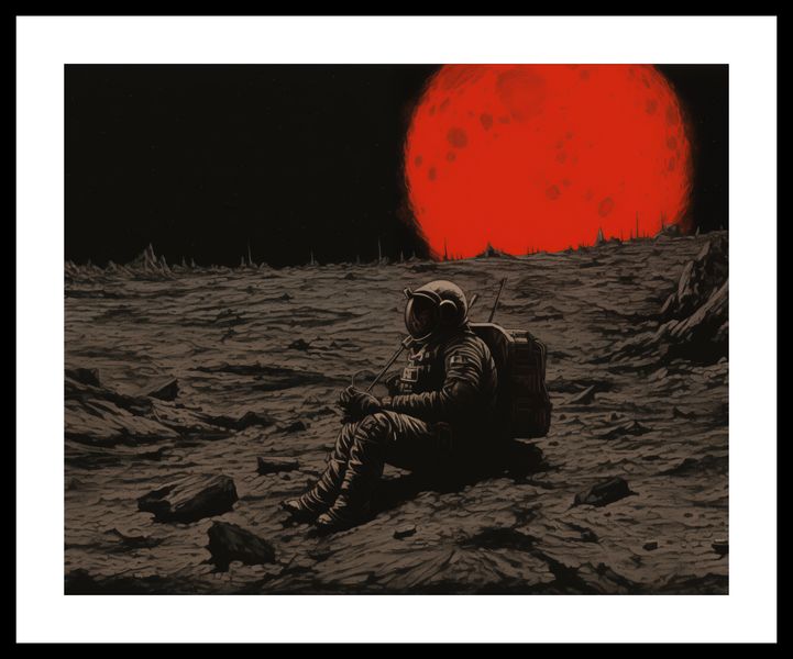 Plakat 50x40cm Samotność w Kosmosie zdjęcie 3