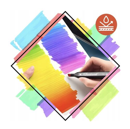 MARKERY ALKOHOLOWE FLAMASTRY MAZAKI PISAKI DWUSTRONNE ZESTAW 80 SZT + TORBA na Arena.pl