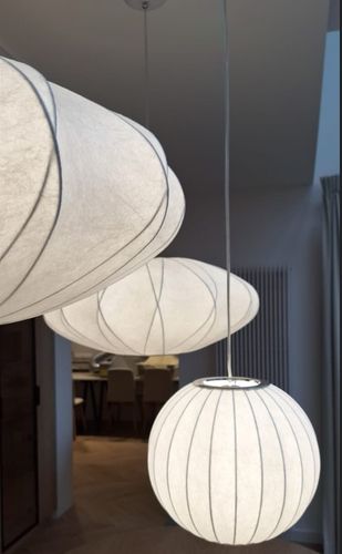 Lampa wisząca SILK biała 30 cm na Arena.pl