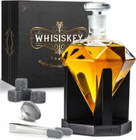 KARAFKA DO WHISKY ZESTAW PREZENTOWY DLA NIEGO KARAFKA 4 KAMIENIE DO WHISKY