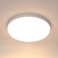 LAMPA SUFITOWA PLAFON LED BIAŁY ŁAZIENKOWA WODOODPORNA 32W 3000K IP54
