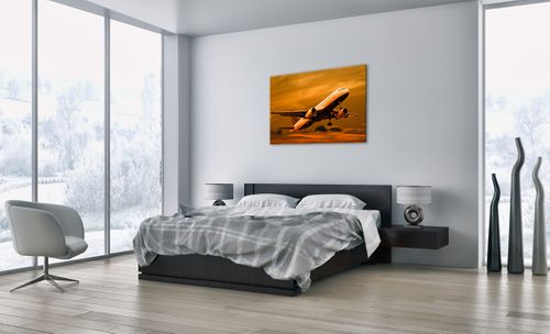 Obraz Na Płótnie - Samolot Start - 100X70 Cm - Aa100X70-0368 na Arena.pl