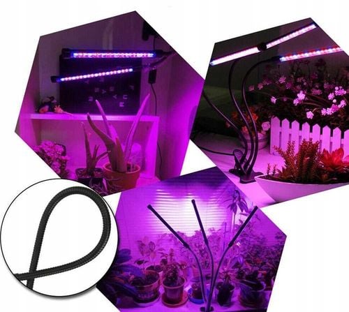 4x LAMPA PANEL DO WZROSTU UPRAWY ROŚLIN FULL SPECTRUM TIMER USB 36W 80 na Arena.pl