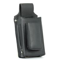 skórzana kabura kelnerska na pasek bellugio - czarna