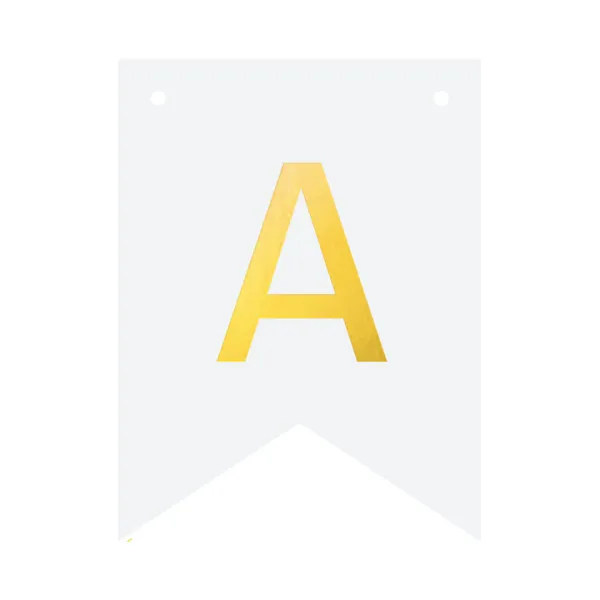 Baner DIY 16 cm - literka A zdjęcie 4