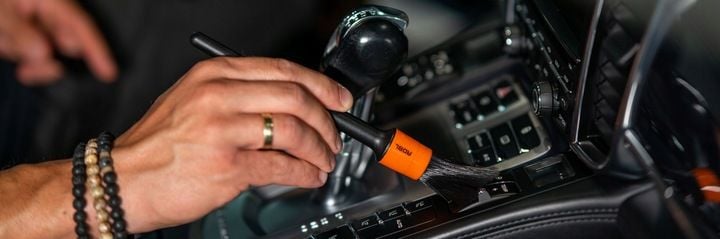 ADBL Round Detailing Brush Zestaw 3 Pędzelków Do Czyszczenia Samochodu Auta zdjęcie 7