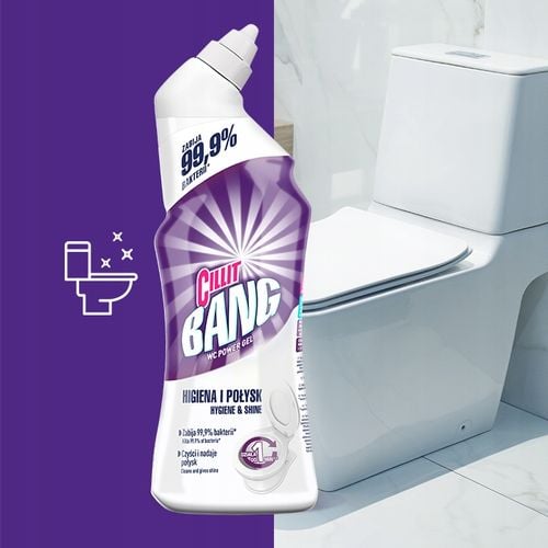 cillit bang żel do toalet - wybielanie i dezynfekcja 750ml na Arena.pl
