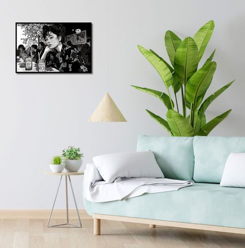Plakat 60x40cm Czarne Kimono na Arena.pl