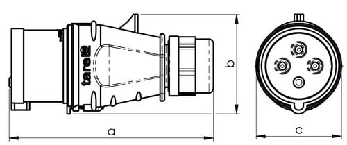 wtyka izolacyjna przenośna 16a 400v 3p+n+z ip44 - ex-twt-105 na Arena.pl