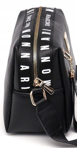 Torebka listonoszka Monnari BAG0170-020 ekoskóra czarna na Arena.pl