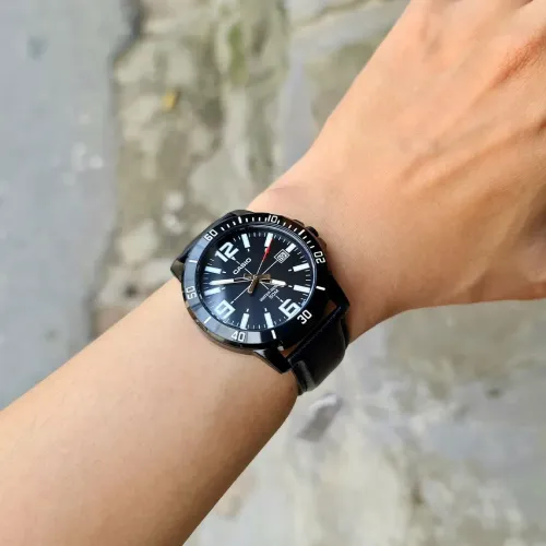 ZEGAREK MĘSKI CASIO MTP-VD01BL-1B (zd169d) + BOX na Arena.pl