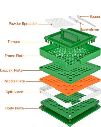 Maszyna do napełniania kapsułek kapsułkarka WANANFU 00 kapsułkarka manualna na Arena.pl