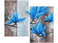 OBRAZ NIEBIESKI KWIAT MAGNOLII
