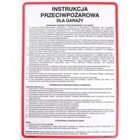 Instrukcja 8 Bhp Przeciwpożarowa Dla Garaży 25X35 Libres 0000064596 Bhp Robocze
