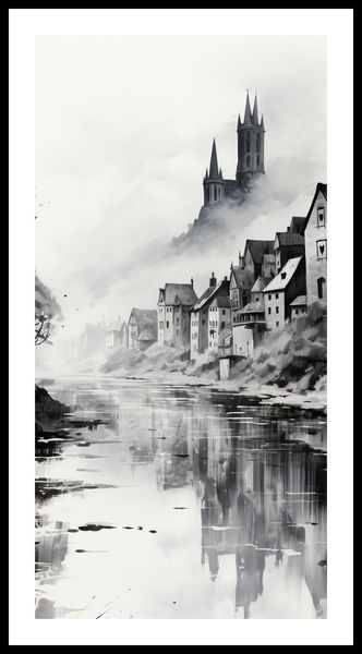 Plakat 50x100cm Mglisty Refleks zdjęcie 3