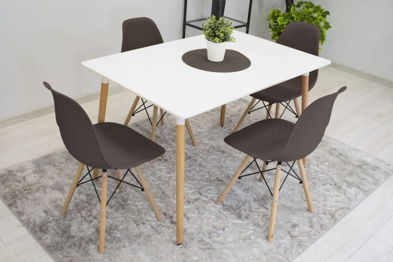 Krzesło OSAKA kawa / nogi naturalne x 1 zdjęcie 13