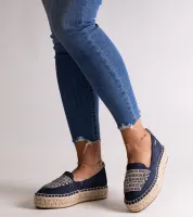 Granatowe espadryle Big Star JJ274889 37