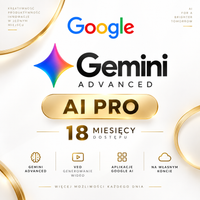 Google AI Pro Gemini Advanced + Veo | 18 Miesięcy | Link Aktywacyjny |