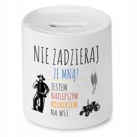 Skarbonka Prezent Dla Rolnika Nie Zadzieraj Ze Mną Z Nadrukiem Ze Zdjęciem