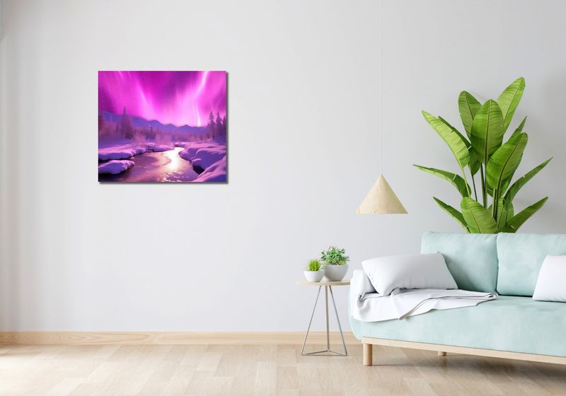 Obraz 70x60cm Aurora Nad Niebiem zdjęcie 2
