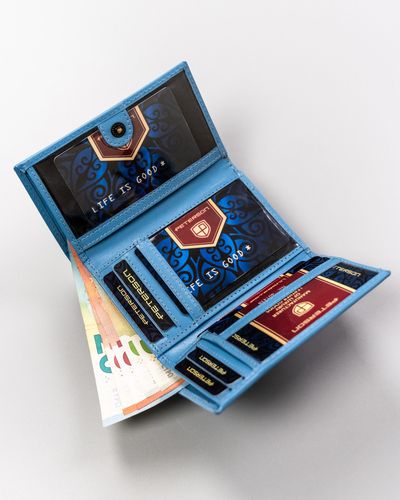 elegancki portfel damski ze skóry naturalnej - peterson na Arena.pl