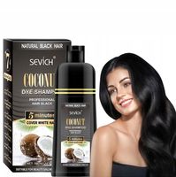 Kokosowy Szampon Koloryzujący Farbujący na Czarno – Natychmiastowy Efekt