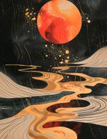 Plakat 50x65cm Planetarny Taniec