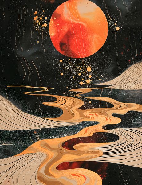 Plakat 50x65cm Planetarny Taniec zdjęcie 1