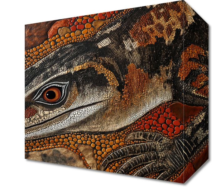 Obraz 20x20cm Oko Jaszczurki zdjęcie 1
