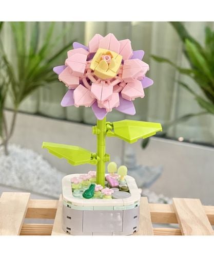 Zestaw klocków kwiatek czerwony na Arena.pl