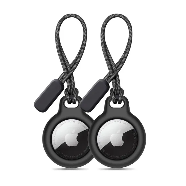Etui Tech-Protect Rough 2-pack na Apple AirTag - czarne zdjęcie 1