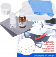 NAPRAWCZY ZESTAW DO WANIEN BRODZIKÓW AKRYLOWYCH EMALIOWANYCH NAPRAWA