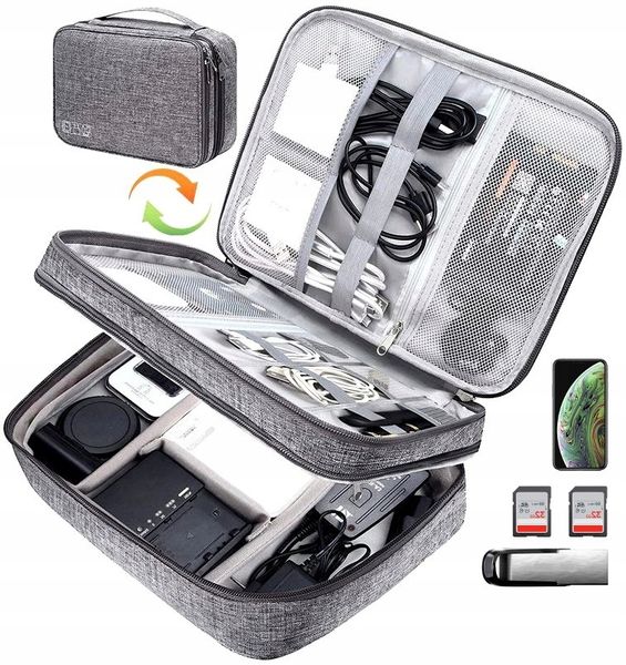 Organizer Torba Podróżna Na Kable Ładowarki Etui zdjęcie 2