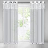 Zasłona gotowa na przelotkach AMIRA 140x250 Eurofirany biały