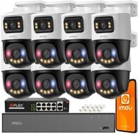 Zestaw 8 Kamer Monitoringu 10Mpx (5Mpx+5Mpx) IPC-PS70FP-10M0 IMOU Audio LED