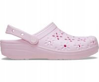 2X Chodaki damskie Crocs Classic Floral Cut Out Clog 210927-6ZW