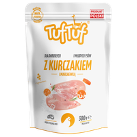 TUF TUF SASZETKA MIELONKA KURCZAK MARCHEWKA DLA PSA 300G