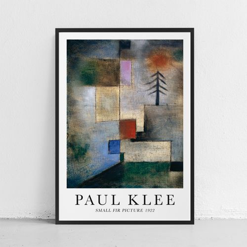 Plakat Paul Klee abstrakcja Small Fir 50x70 cm w czarnej ramie na Arena.pl