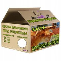 SIATKA PRZEZROCZYSTA NA BALKON DLA KOTA PTAKI 3x8