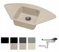 ZLEW ZLEWOZMYWAK GRANIT 8 kolorów 99x52 + SYFON