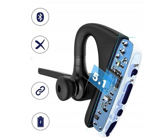 Słuchawka Bluetooth 5.1 Feegar BOND Pro 16h + Etui - na Arena.pl