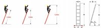 Drabiny drabina aluminiowa przystawna 1x10 - 2,84m