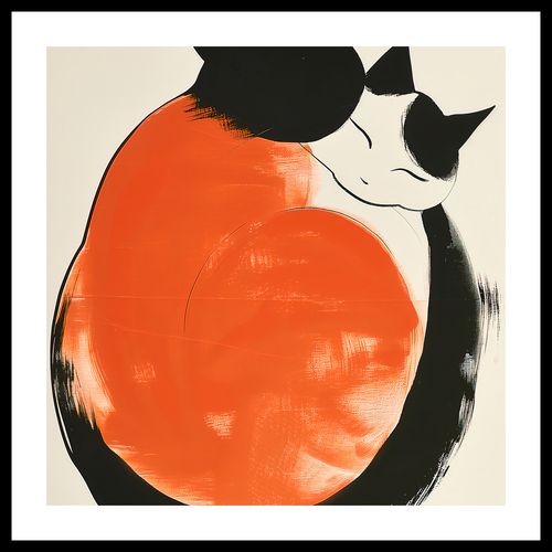 Plakat 40x40cm Yin i Yang Kotów na Arena.pl