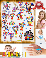 Duży Zestaw Mega Tatuaży zmywalnych The Amazing Digital Circus - Niesamowity cyfrowy cyrk